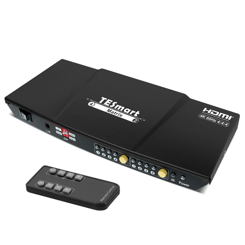 4x2 4K HDMI-Matrix-Switch mit Audioextraktion und Audioausgang